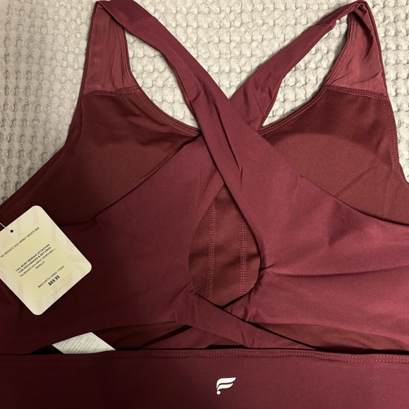 Fabletics Other - New with tags Fabletics size large burgundy sports bra